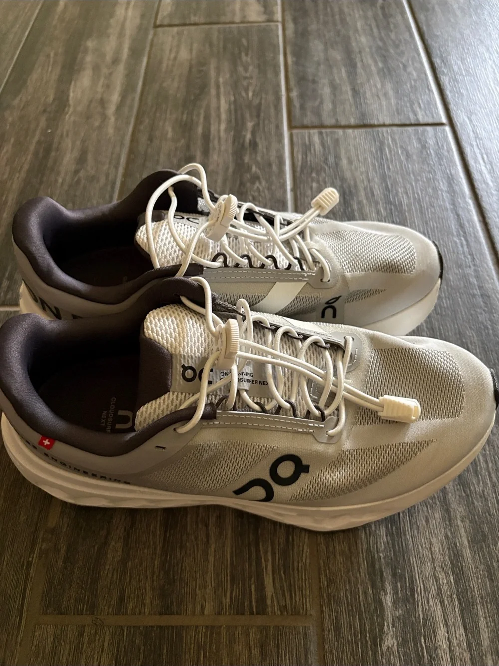 On Running- Women’s Cloudsurfer Next- Glacier/White- size 7.5